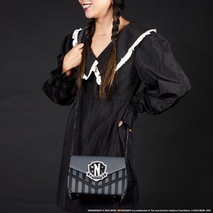 THE ADDAMS FAMILY Wednesday Addams Exclusive Nevermore Crossbody Bag